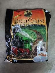 กาแฟรถไฟ Ben cafe กาแฟ 3in1 ถุงใหญ่ 50 ซอง ล็อตใหม่
