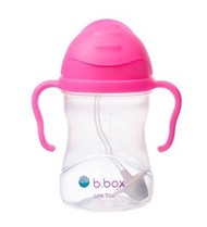 B.Box - 升級版防漏學習水杯 6M+ 240ml - Pink 瑩光粉紅色 (平行進口)