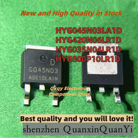 10pcs HYG045N03LA1D G045N03 HYG420N06LR1D G420N06 HYG035N04LR1D G035N04 HYG800P10LR1D G80TO-252 pack