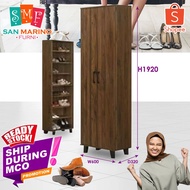[SHIP DURING MCO] 2 Door 4 Layer Solid Shoes Cabinet / Wood Shoes Rack / Shoes Storage Rack / Kasut 
