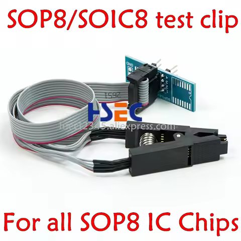 Wider Gold Needle soic8 sop8 test clip for eeprom flash clipFor TL866ii plus/TL866CS/A EZP2010/2013 