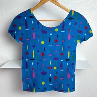 降價出清 ::三宅一生 Issey Miyake :: me 籃底彩點短袖上衣