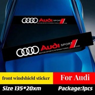 Audi Front Windshield Stickers Front Decorative Decals 3D Stickers For A7 Q2 Q3 Q5 Q7 A3 8P 8V 8L A5