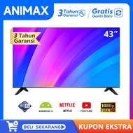 ANIMAX Smart TV 43/40/32 inch Led murah promo TV Digital TV 1080P FHD