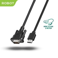 Robot RHVC02 HDMI To VGA Cable Male To Male 1080P FHD Resolution