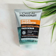 สครับผิวหน้า สำหรับผู้ชาย Men Expert Hydra Energetic Anti Fatigue Face Scrub 150ml or Deep Exfoliati