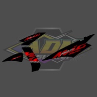 TRANSPARENT STRIPING STICKER MIO SOUL CARBON/SOUL MX CUSTOM BIgGo NEWEST DESIGN FYP COOL