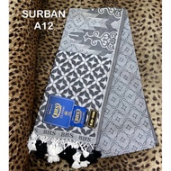 SURBAN BHS CLASSIC SUBAIYAH JACQUARD GOLD KN79