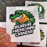 Sticker buaya darat mencari janda Lacoste NEW