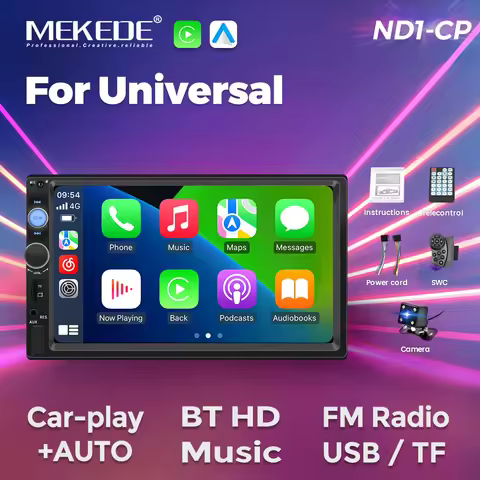MEKEDE ND1 Carplay Android Auto Car Radio Stereo 7010B MP5 Multimedia Player Universal HD Touch Scre