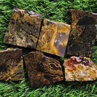 Blue Opal Jesper Motif Stone Chunks Unique Blue Opal Stone Plate/ Blue Opal Stone/