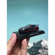 1/64 Jingshang kyosho Porsche 911gt3rs 997 Gray Red Porsche 911 GT3 RS with Card No Box Appearance O