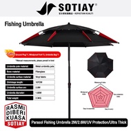 🔥2.6M🔥Payung Mancing Big Fishing Umbrella Adjustable Beach Sun Shade Payung Besar Khemah Camping Umb
