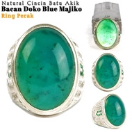 Natural Cincin Batu Akik Bacan Doko Majiko Ring Perak