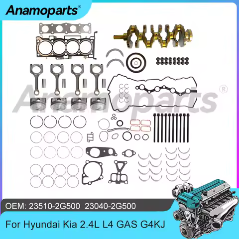 Engine Crankshaft Piston Conncting Rod Bearing Gasket Kit Fit G4KJ 2.4 L L4 GAS For Hyundai Sonata K