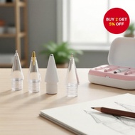 4x Replacement Tips for Apple Pencil 1, 2, 3, Pro (US B-C) Thin Soft Nibs