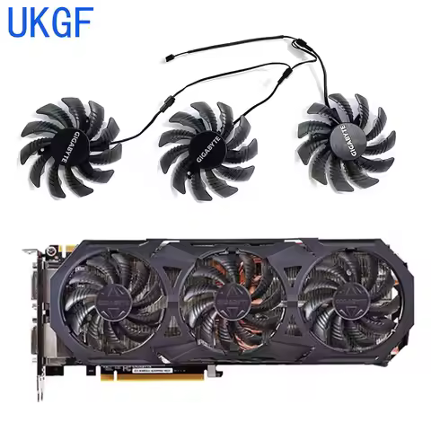 75MM 2/3pin GTX970 Cooler Fans PLD08010S12H For Gigabyte GTX 970 Windforce G1 Graphics Cards As Repl