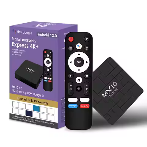 TV Box Android MX10 K2 Allwinner H313 Corte-A53 Android 13 Build in Wi-Fi 2.4G/5G + BT4.0 4K Media P