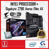 Gigabyte Z790 Aorus Elite AX Z790 LGA1700 DDR4 Motherboard + Intel 12TH GEN / 13TH GEN CORE I3 / I5 