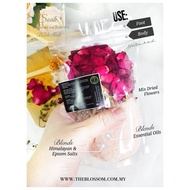 Bath Salt Spa Dried Floral/Epsom Himalayan Salt/Aromatherapy Gift/Body Spa/Foot Salt Garam Rendam Ma
