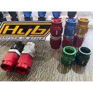 Hyb AN3 Straight Brake Fittings Red Body