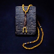 九眼天珠 紅虎眼佛珠 藥師天珠 黃虎眼佛珠 108顆黃金檀念珠