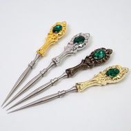 GB Vintage Embroidery Sewing Awl Leather Stitching Awl Tool Stainless Steel Sewing Awl For Leather S