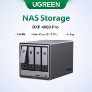 UGREEN NAS DXP4800 Pro 4-Bay Desktop NAS, Intel Core i3-1315U 6-Core CPU, 8GB DDR5 RAM, 144TB, 1×10G