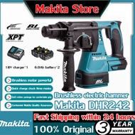 [Original direct sales] Makita DHR242 lithium battery 18V rechargeable electric hammer brushless multi-functional high-power chiseling tool impact drill hammer drill wireless heavy-duty electric hammer