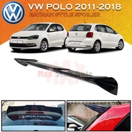 VOLKSWAGEN POLO 2014-2018 BATMAN STYLE REAR ROOF SPOILER VW POLO MK5 BATMAN SPOILER POLO HATCHBACK B