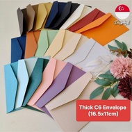 25pcs A6 Thick Quality Cardstock Envelope 16.5x11cm C6 Pearlescent Colour Envelope 250gsm CNY