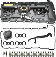 MITZONE N52 Engine Valve Cover Kit with Oil Cap & PCV Hose Compatible with BMW E82 128i, E9X 323i 32