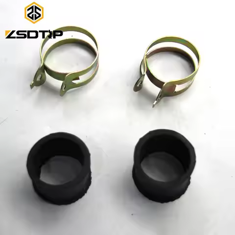 ZSDTRP 1pair KC750 Motorcycle Air filter Intake Pipe Rubber Rings with Clips 24P SV Flat Head For BM