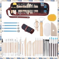 (SDRB) 43PCS Pottery Tools Clay Sculpting Tools Polymer Clay Tools Kit Ceramic Tools for DIY Handcra