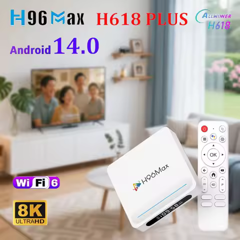 Android 12 H96 MAX H618 PLUS TV Box Allwinner H618 Smart TV Box 2.4G&5G WiFi6 4K 8K 4G 32G 128G Wifi
