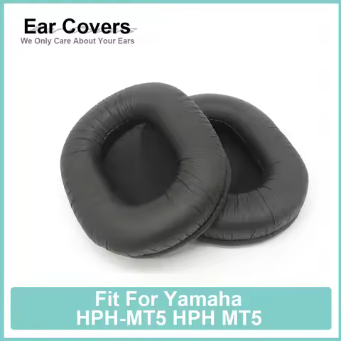Earpads For Yamaha HPH-MT5 HPH MT5 Headphone Earcushions Wrinkled Pads Foam Ear Pads Black Comfortab