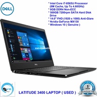 DELL LATITUDE 3400 LAPTOP ( USED / RECON / REFURBISH ) - Intel Core i7-8700 4.6Ghz 8th Generation