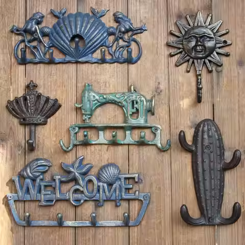 Clothing Store Wall Decoration Clothing Hat Hook Home Furnishing Courtyard Garden Outdoors Key Hook 
