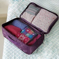 行李箱衣物雙層收納袋 積木堆疊收納網袋 加厚高丹數 手提旅行袋