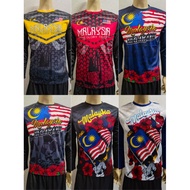 MWin shop Jersey Malaysia Long sleeve /Baju Jersey Dewasa Lengan Panjang (Unisex)