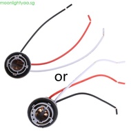 moonlightyaa 1157 Bulb Car Brake light Socket P21 5W Power Adapter Plug BAY15 Holder Harness