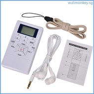 WU Portable Mini Digital Stereo LCD Frequency Modulation Digital Signal FM Radio