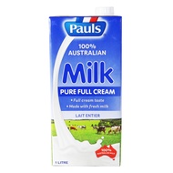 Pauls UHT Pure Full Cream Milk 100% Australian Milk 1 Liter