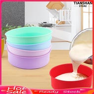 [TTS]✧Silicone Cake Mold 4 6 8 10 Inch Easy Demoulding Heat Resistant DIY Round Shaped Pastry Mould