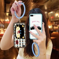 Dirt-resistant Soft Case Phone Case For iPhone 7Plus/8Plus/ip7Plus/ip8Plus Bracelet Cute Anti-knock 