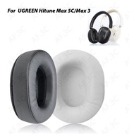 Replacement Ear Caps for UGREEN HiTune Max3/Max5C Headphones Protein Leather Sponge Ear Pads