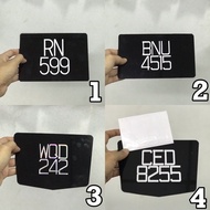 NOMBOR PLAT MOTOR KRISTAL/FONT HALUS/PLAT MOTOR/PLATE NUMBER/PLAT NOMBOR MOTOSIKAL/PLAT KRISTAL/PLAT