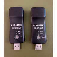 300Mbps USB TV WiFi Dongle Adapter 2.4GHz RJ45 WPS for Smart TV (USED) BUNDLE 2 UNIT