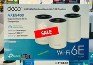 Deco XE75 AXE5400 三頻 Mesh Router WiFi 6E 系統（3件裝😍👉全屋高速覆蓋 ）行貨3年保養 🔥SALE🔥$3499