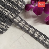 Decorative cotton thread, size 1.8cm to 5cm (2 meters)